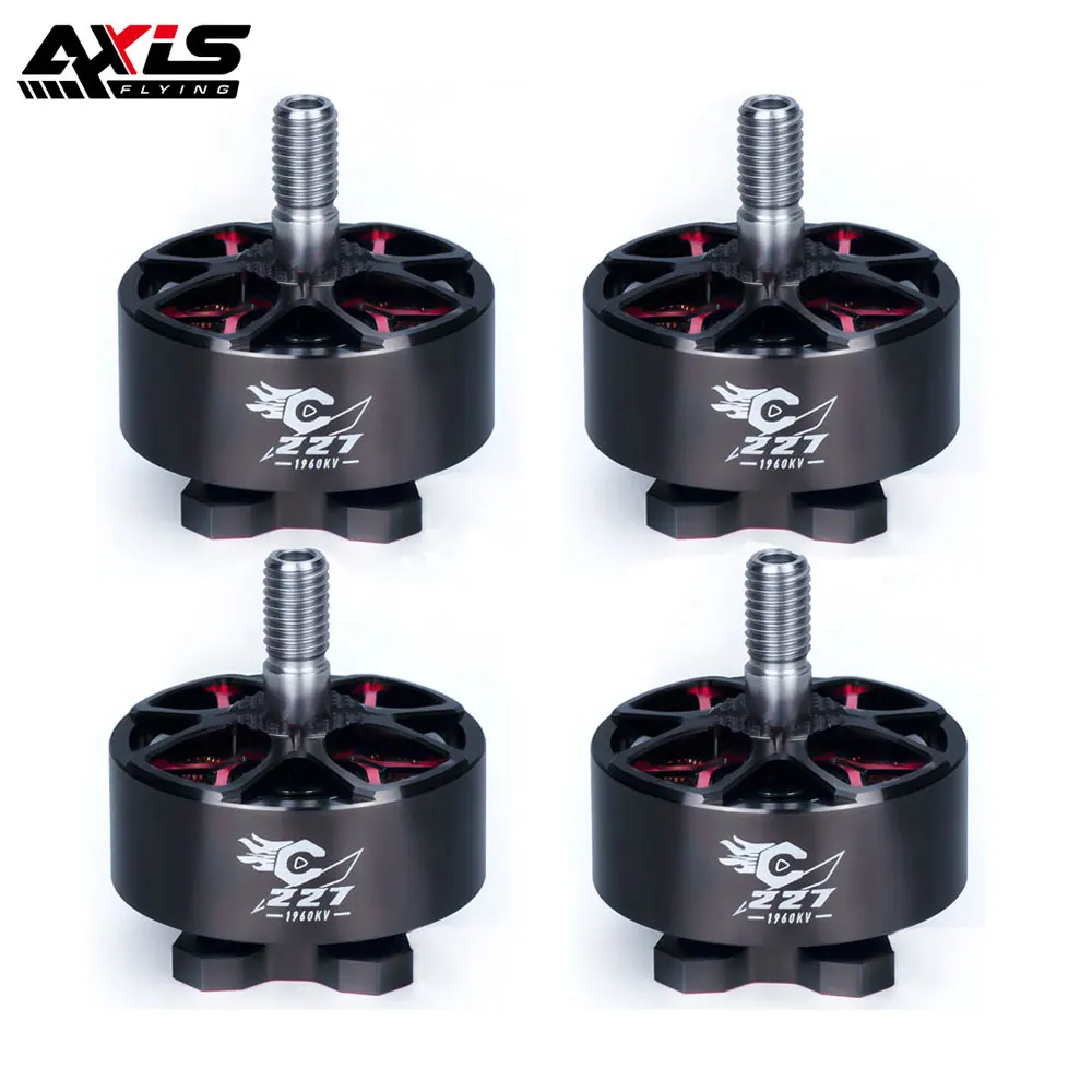 4PCS Axisflying C227 1960KV Silnik bezszczotkowy do 12N14P 6-8S Lipo 5mm Wał do Manta 5 PRO FPV Drone 5inch Cinematic DIY Parts