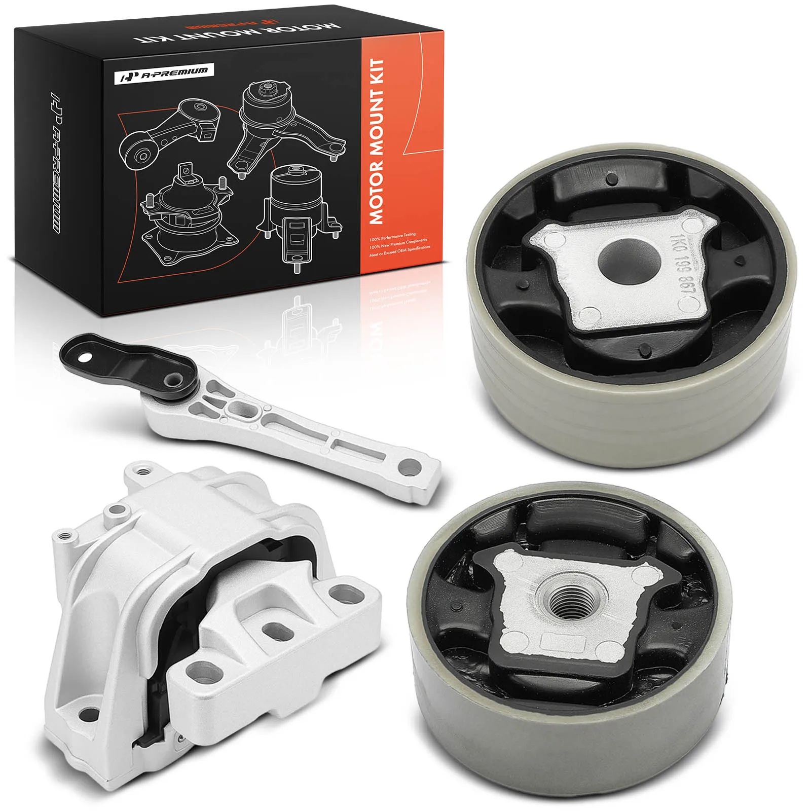 A-Premium 4pcs Engine Motor & Torque Strut Mount for Volkswagen Passat 2006-2010 CC 2009-2017 Passat CC 2009-2012