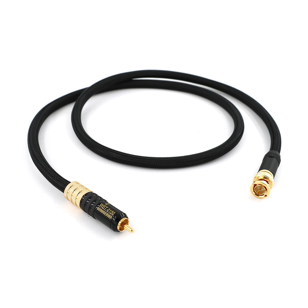 New HIFI BNC to RCA RG6 Cable 75 Ohm Coaxial Cable BNC to BNC Male Cord Adapter Connector for CCTV DVR SDI HD-SDI Camer Video AV