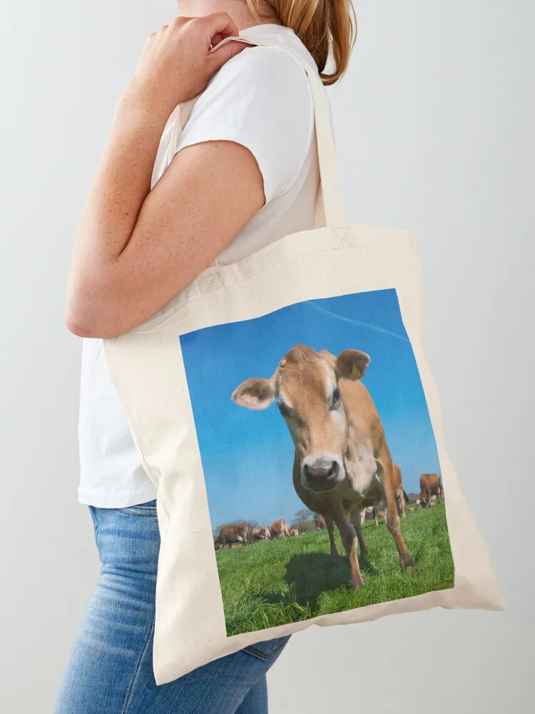 

Jersey Moo Tote Bag reusable shopping bag large tote bag cloth woman Cloth bags