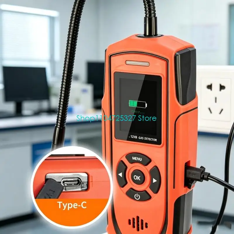 D8KF Equipment Service Instrument for Hexafluoride Leak Detector, Handheld Inspection Tool for Seal Areas, Joint Access and