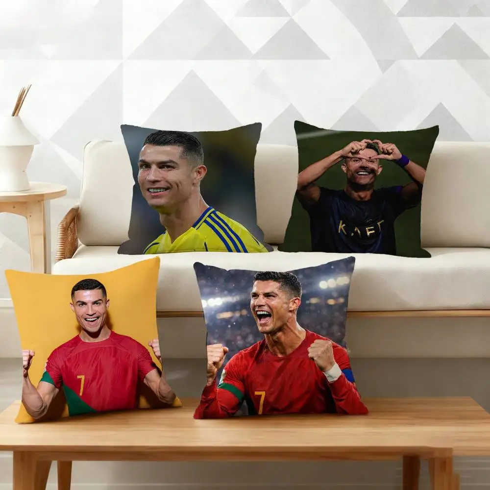 D-Cristiano Ronaldo Football Pillow Case Cushion Cover Throw Pillow Case For Car Sofa