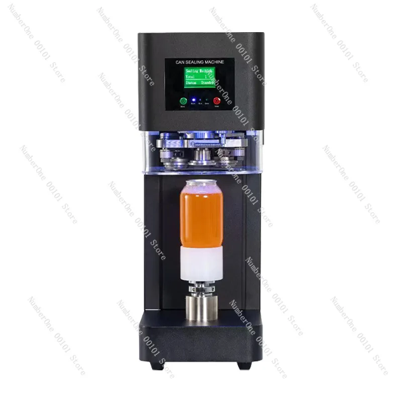 Fully automatic can sealing machine - commercial grade for milk tea, beer, coffee, juice - can sealer for takeout and aluminum