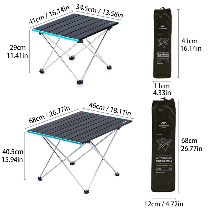 Ultralight Portable Folding Camping Table Foldable Outdoor Dinner Desk High Strength Aluminum Alloy For Garden Party Picnic BBQ