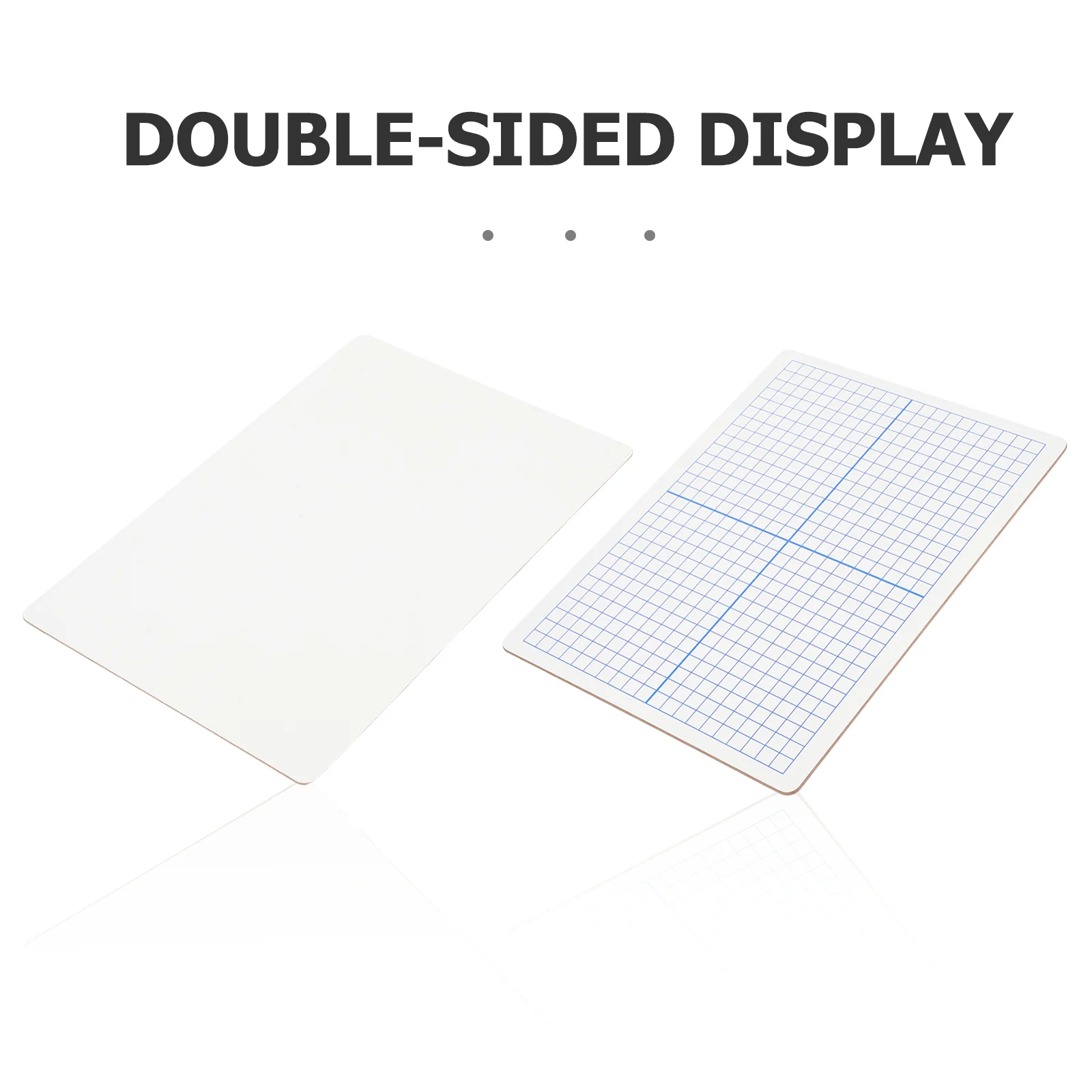Double Sided Dry Erase Board Whiteboard Grid Lines Portable Writing Surface Mini Desk Message Pad Erasable Memo Mat Graph