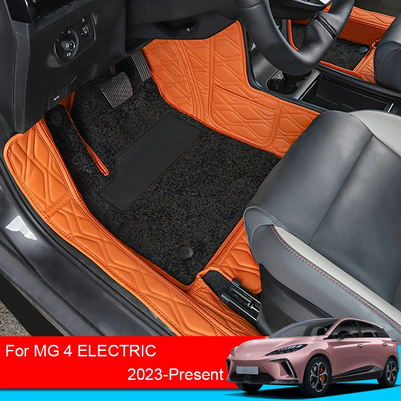 

Car Styling PU Leather Foot Mat For MG 4 Electric Mulan 2023-Present LHD Floor Carpet Protector Waterproof Pad Auto Accessory