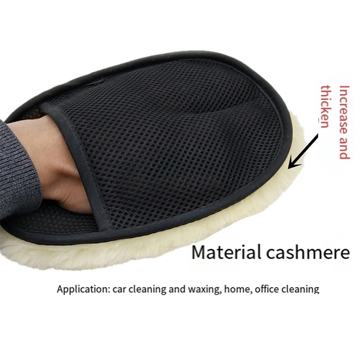 AA99!Car Cleaning Sponge Glove Car Polishing Washing Mitt Gloves Microfibre Wash for Automotive Kitchen Homes Cleaning Tool