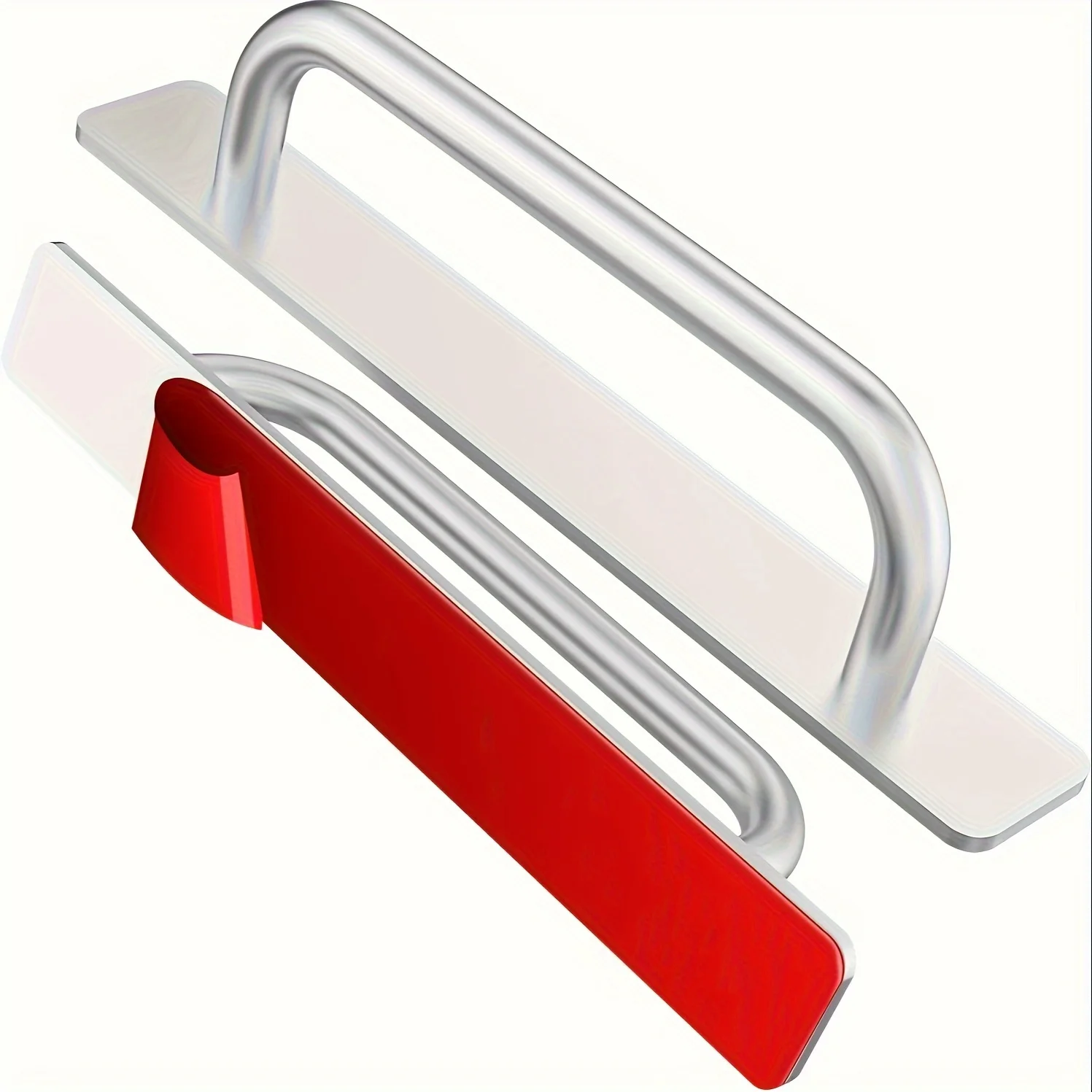 

Two Aluminum Self-adhesive Handles For Easy Installation On Doors And Windows Without Drilling Window Door Handles Drawer Handle