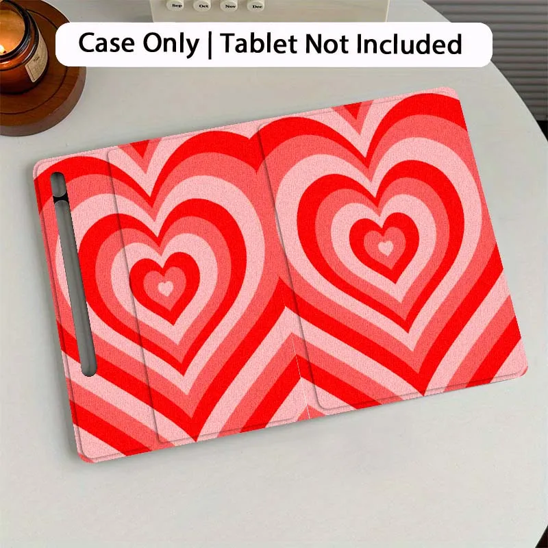 

Чехол для планшета с цветным узором в форме сердца для Samsung Galaxy Tab S7 S8 S9 S10 FE Plus 12,4 13,1 дюймов