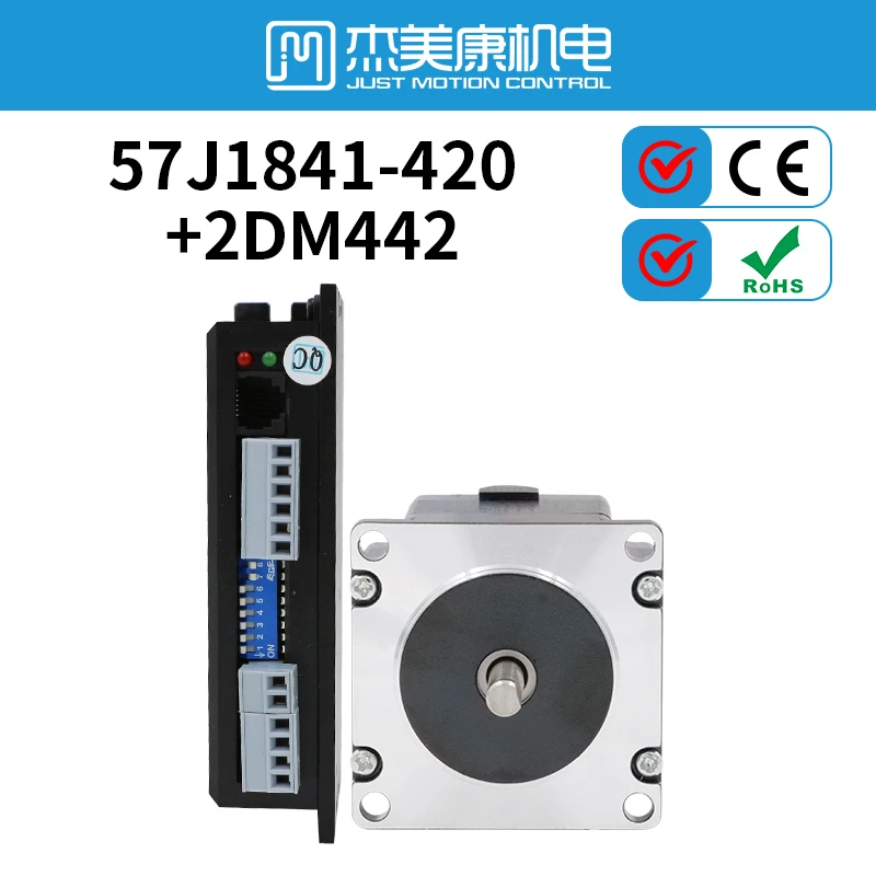 two-phase-075nm-2a-nema-23-57-x-43mm-stepper-motor-2dm442-driver-matchable-350-power-supply-mach3-controller-card-36vdc-engrave