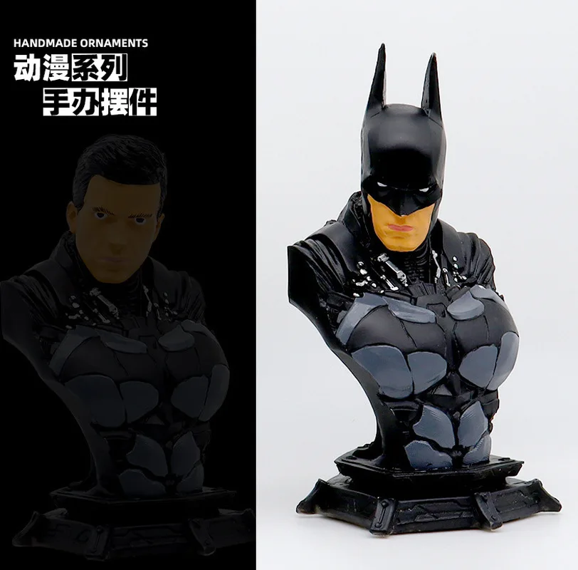 

В наличии: Большая статуэтка Бэтмена (DC) с изменяемой головой, коллекционная фигурка из смолы, серия «Темный рыцарь», игрушка-подарок