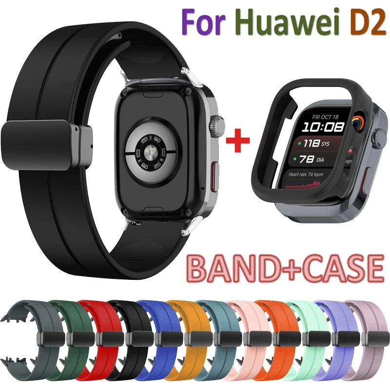 �y�Z�[�����zHuawei Watch D2�p�V���R���X�g���b�v �X�|�[�c�o���h �}�O�l�b�g��D�o�b�N�� �����Y ���f�B�[�X �u���X���b�g PC����P�[�X Huawei Watch D2 Correa�p