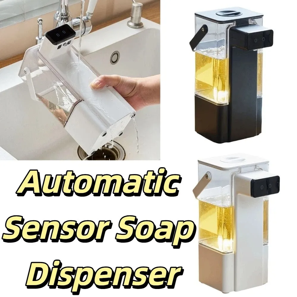

800ml Capacity Automatic Sensor Soap Dispenser 1500mAh Auto Sensing Contactless Dishwashing Liquid Machine Sensor Technology