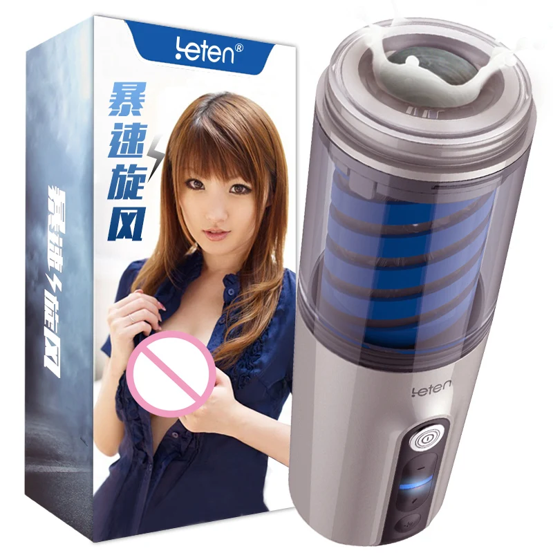 

Leten Male Masturbator Man Suction Heating Telescopic Rotation Multiple Modes Realistic Vagina Masturbation Cup Piston Blowjob