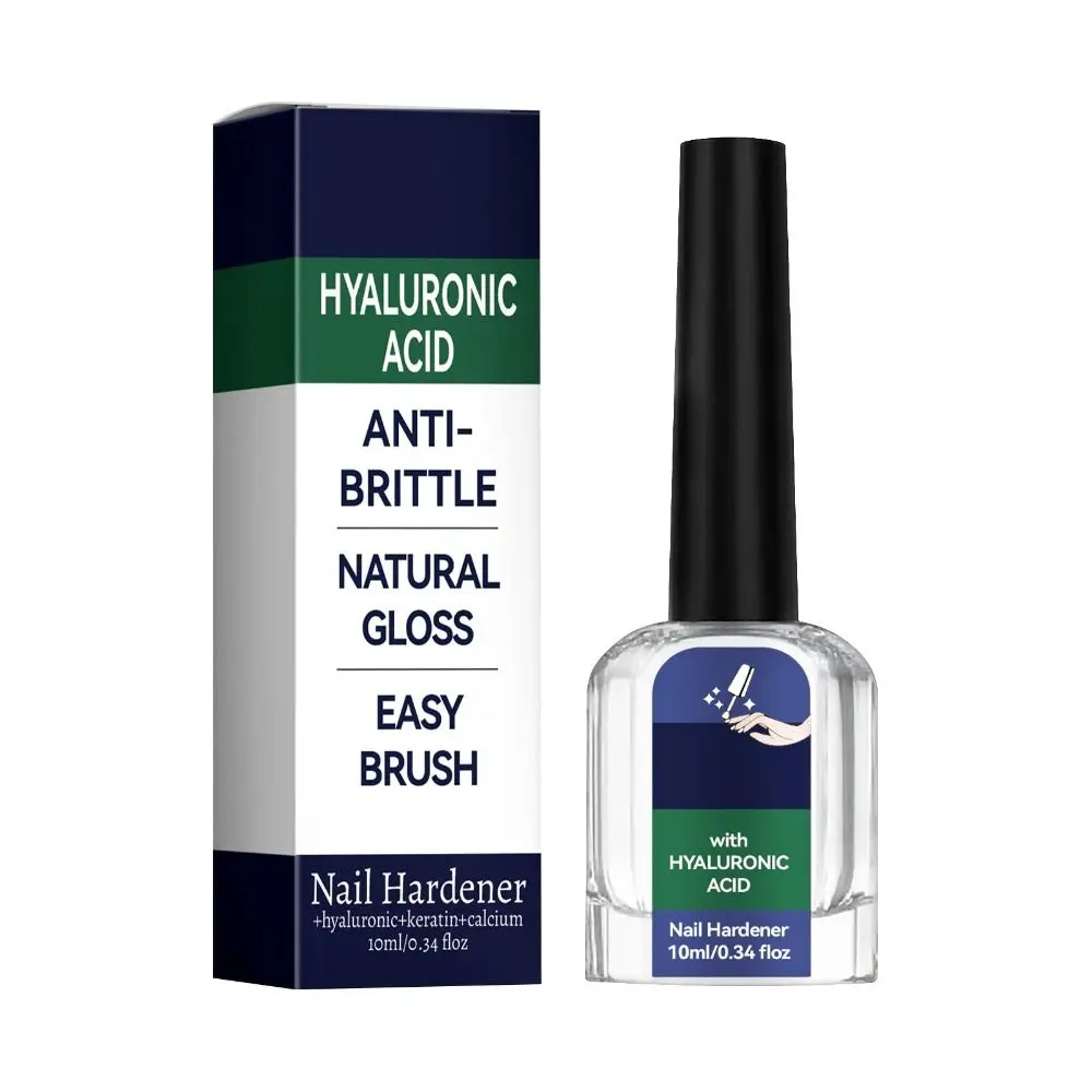 10ml Nail Hardener Anti-brittle Natural Gloss Nail Repair Oil with Hyaluronic Acid Prevent Breakage Nail Stronger Tool