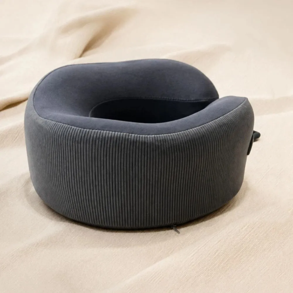 Soft Fabric Slow Rebound Foam Neck Pillow Slow Rebound Foam Compressible Material U Shaped Travel Pillow Ergonomic Shape