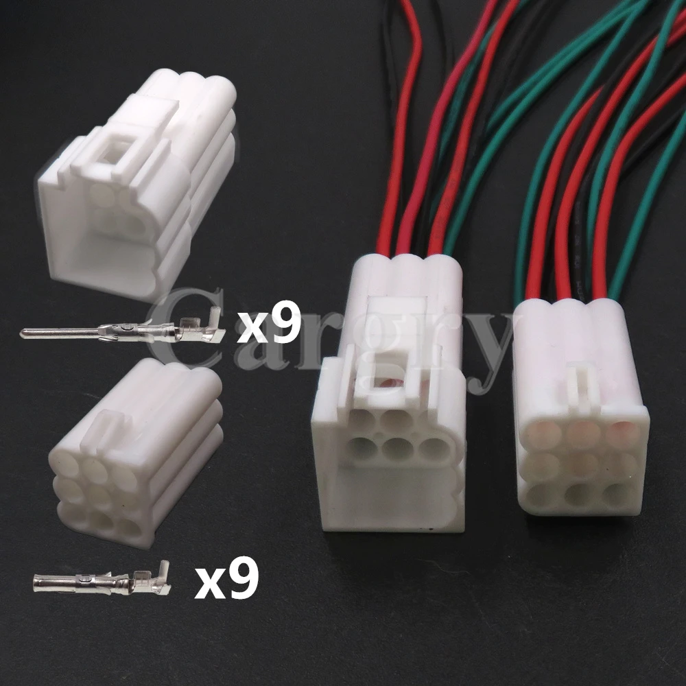 1 Set 9P 928523-1 928522-1 Auto Electrical Connector AC Assembly Auto Plastic Housing Male Plug Female Sockets Automobile Parts