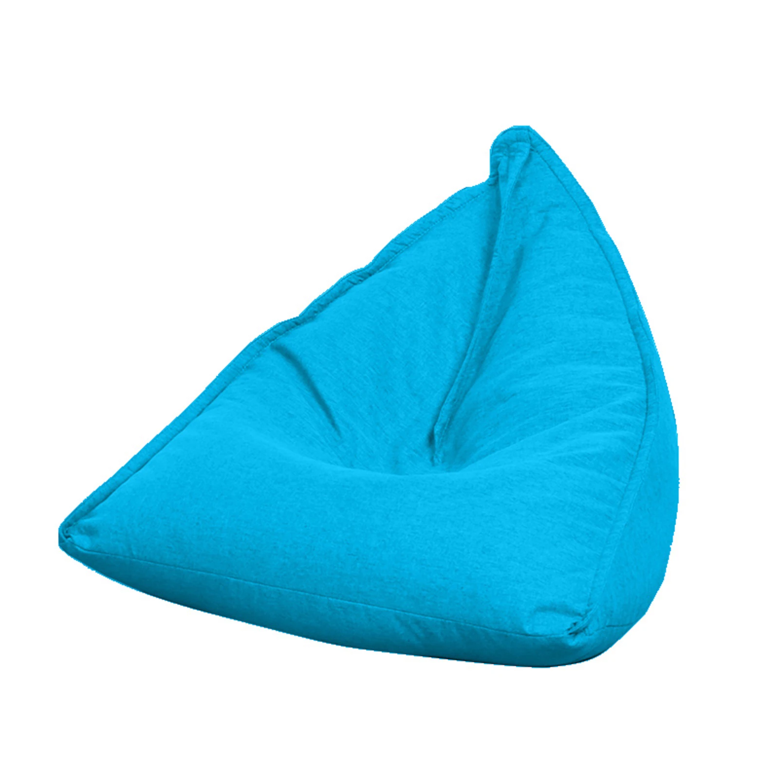 Sofa cover Lazy Sofa Cover with Bright Color, Linen Fabric Unfilled Bean Bag Recliner Puff Furniture Accessory