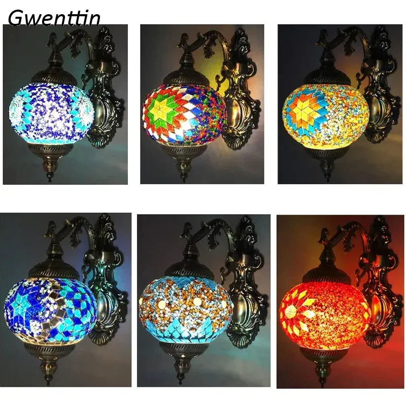 Bohemian Retro Wall Lights for Home Living Room Corridor Sconces Bathroom Lamp Turkish Luminaria Decor Handmade Lighting Fixture