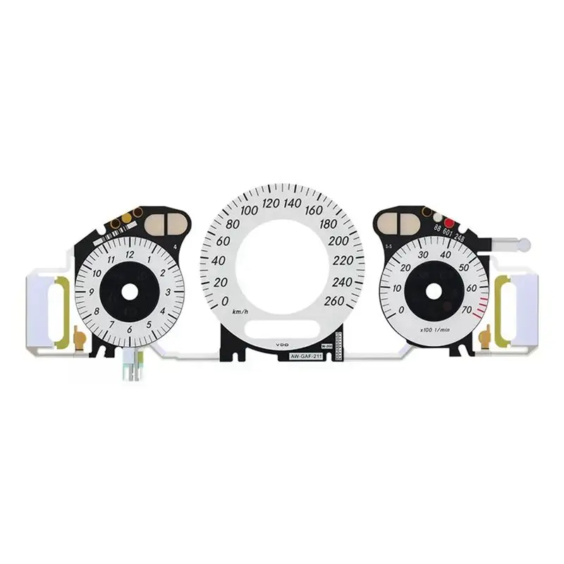 

A66P-260KM/H White Gauge Face With EL Cold Light Instrument Panel For Mercedes Benz W209, W211, C219