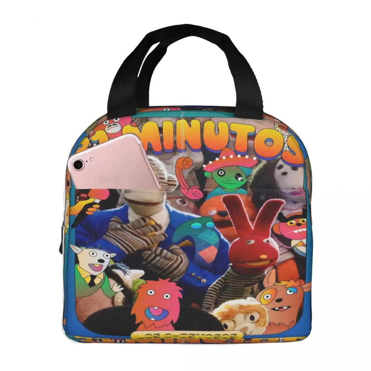 31 Minutos Comedia Chilena Bolsas de almuerzo aisladas Bolsa refrigeradora Contenedor de almuerzo Tulio Trivino Fiambrera de alta capacidad Tote Bento Bolsa