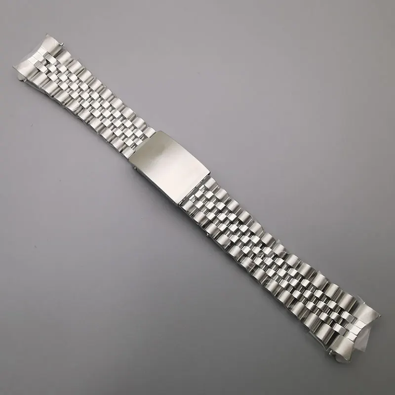 904L Stainless Stee  Jubilee watch bracelet band chain For Vintage Datejust 16014 16234 Plug 20mm Aftermarket Repair Watch parts