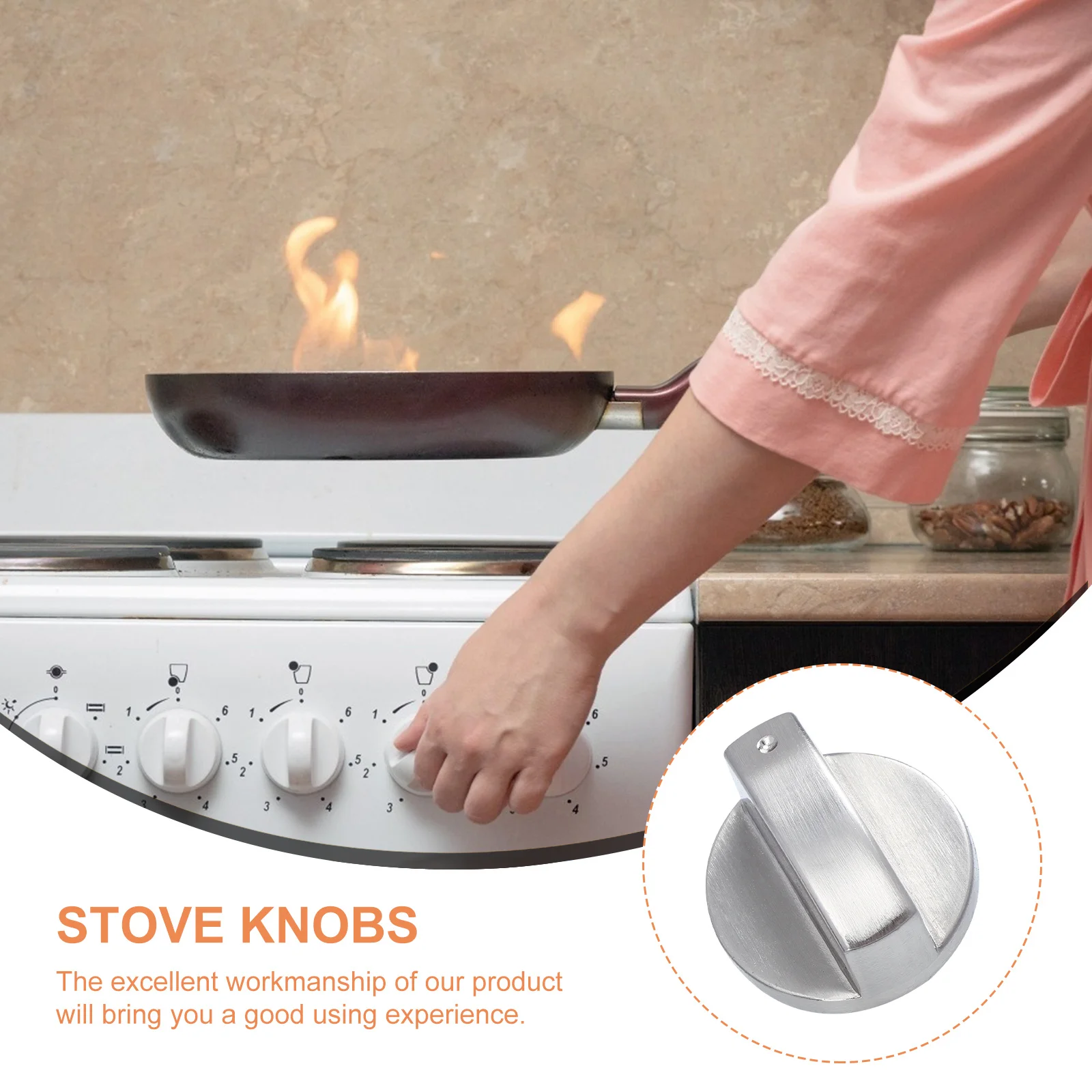 4 قطعة مقابض موقد سبائك الزنك المعدنية العالمية الكهربائية المدى الموقد التحكم استبدال دائم سهلة التركيب إصلاح الإصلاح