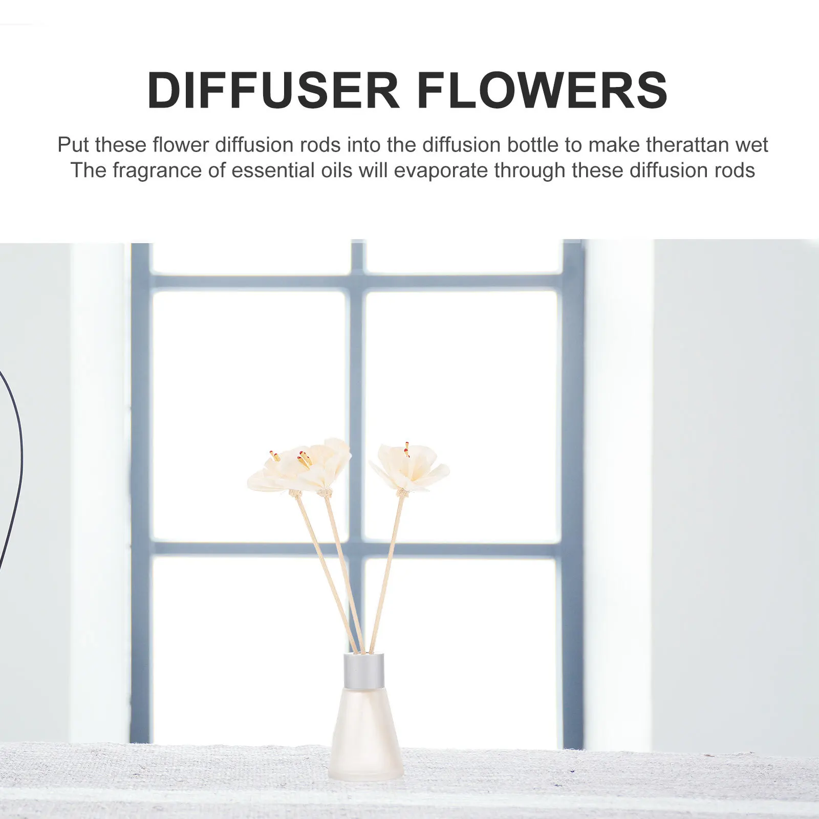 

3 pcs Dried Flower Incense Sticks Natural Wood Aromatherapy Decor For Home Office Hotel Perfume Diffuser Essential Oil Vines