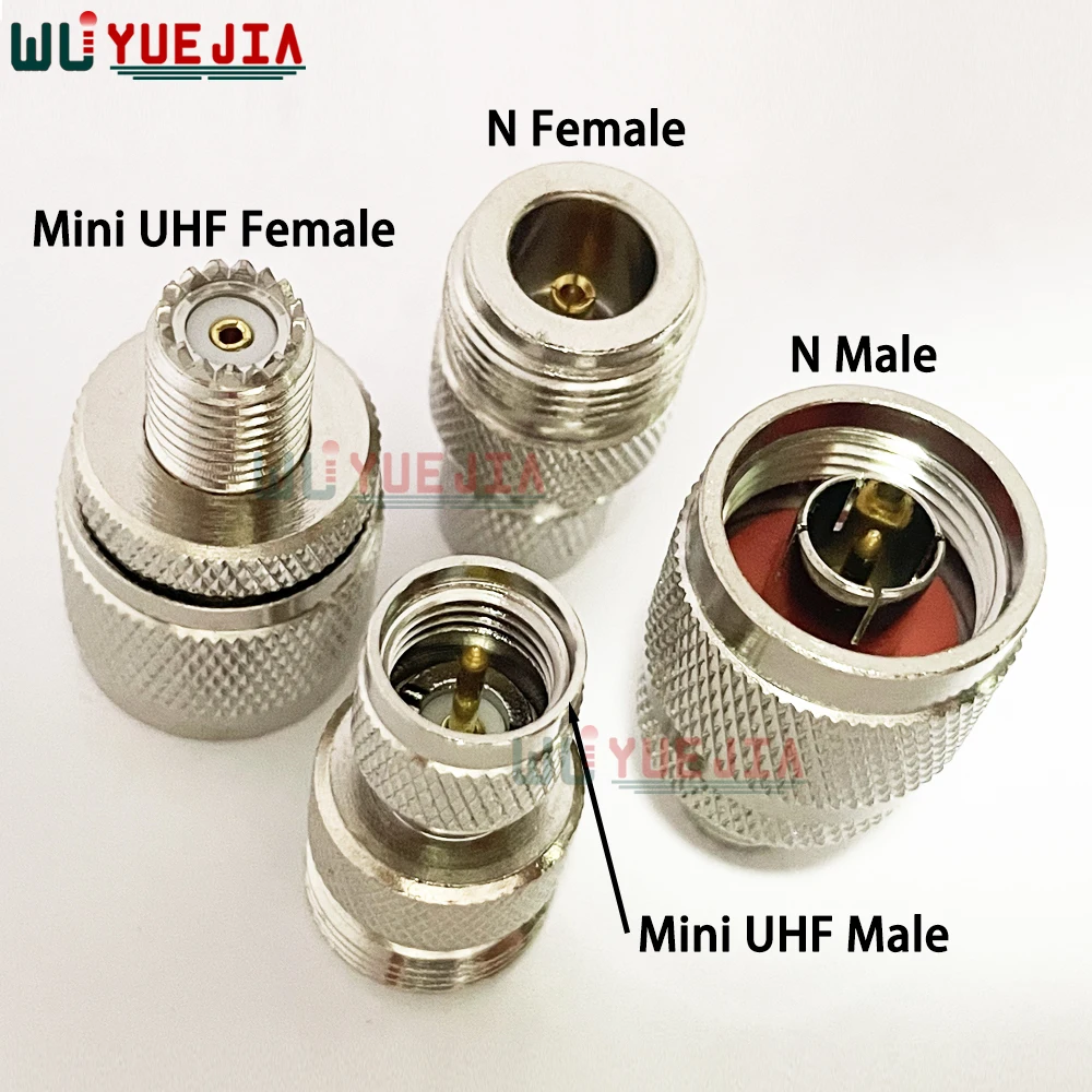 

L16 N to MiniUHF Adapter PL259 SO239 L16 N to Mini UHF Male Plug Female Jack 50ohm Straight RF Coax Connector High Quality Brass