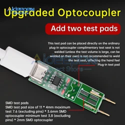 4 Pin Optocoupler Tester Online Testing Tool Optocoupler Test Board Electronic Repair Specific Type-c/Micro-b Interface