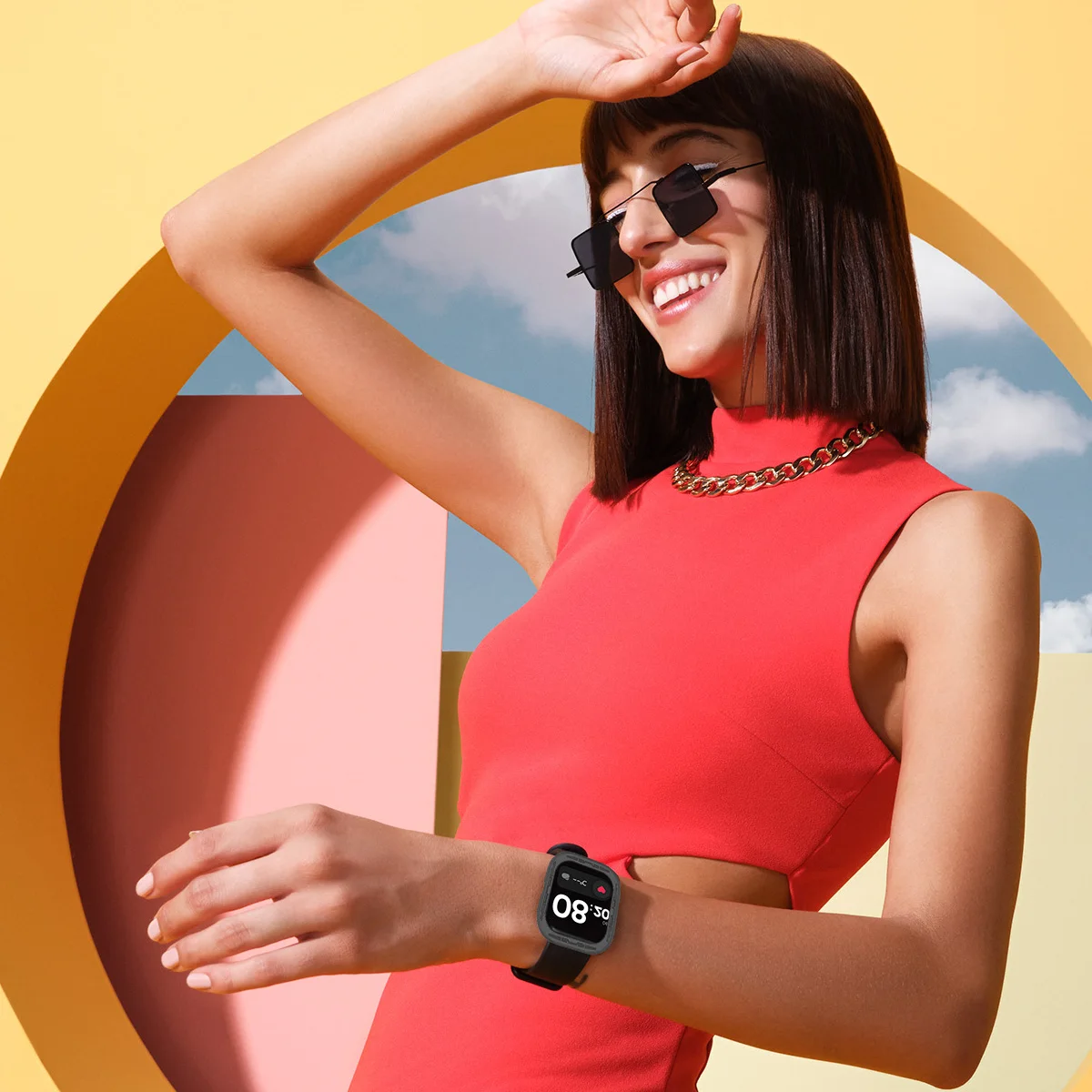 Suitable for Xiaomi Redmi Watch 4 Case Soft and Durable Silicone Hollow Watch Protector Shell Protective Case Watch4