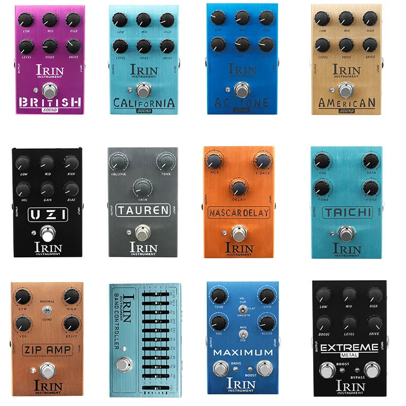 IRIN AN-31-42 Series Electric Guitar Effects Pedals Distortion/Overdrive/Delay/Compression/EQ/Analogue Effect Guitar Accessories