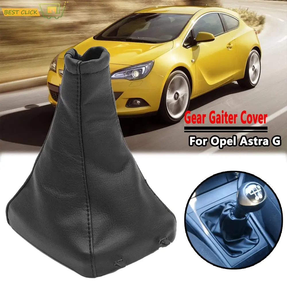 Car Gear Shift Knob Leather Dust-proof Shifter Gaiter Boot Cover For Vauxhall Opel Astra G Zafira Vectra Omega A  1998 - 2005