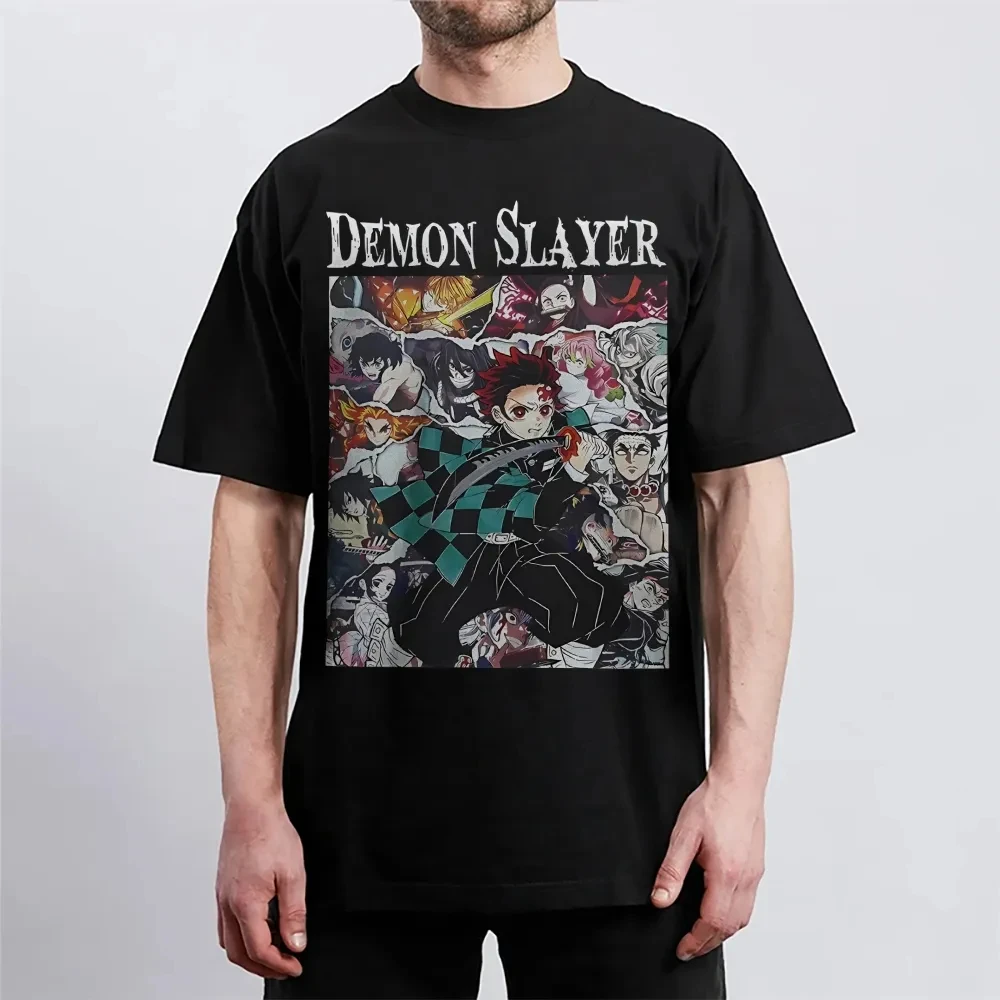 

Demon Slayer Japanese Hot-blooded Anime Classic Characters Sports Casual Short-sleeved Comfortable Half-sleeved Popular Top