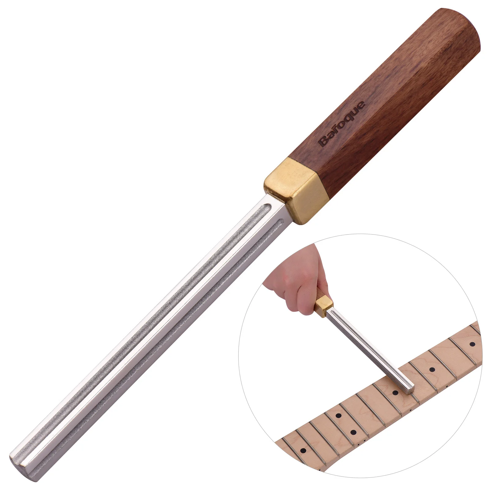 Barock CD-20 quadratische Gitarre Bund Dressing Metall feile 3 Carbo rundum Slots Holz gitarre Reparatur Wartungs werkzeug Gitarrenbauer Werkzeug