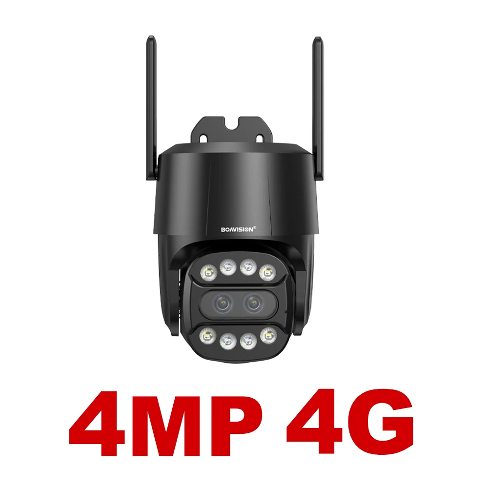 Ip Camera Wifi/4G Sim-kaart Ptz Hd 4MP 8MP Dual Lens 2.8Mm-8Mm 10X Zoom Outdoor ai Menselijk Tracking Kleur Nachtzicht Audio Security Camera
