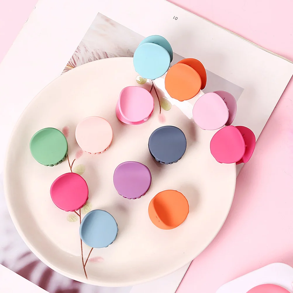 

24 шт., мини-зажимы для когтей, цвет макарон, нескользящая ручка для маленьких девочек, детей, женщин, вечерние, праздничные, аксессуары для фотосессии