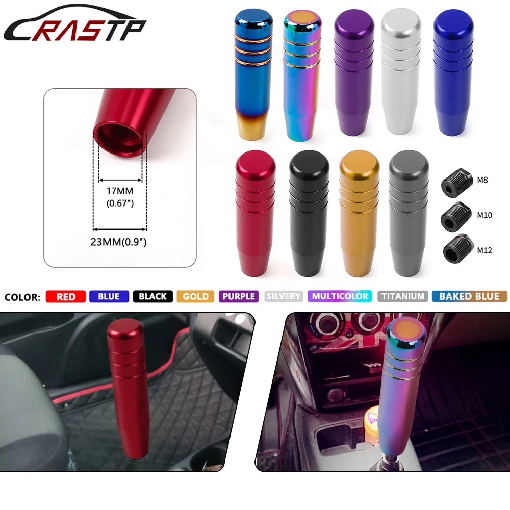 

RASTP-Free Shipping 180MM Aluminum Gear Shift Knob 18cm Extended Manual Transmission Gear Shift Lever Knob RS-SFN131