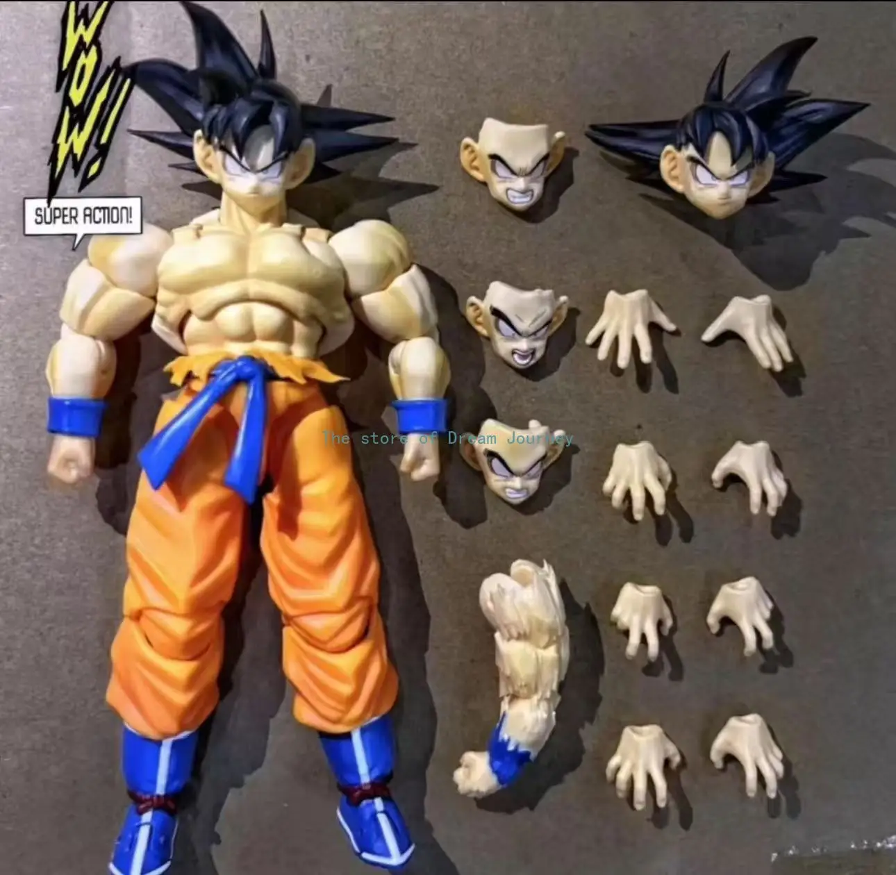 Wow, super bewegliche erste Duell-Actionfigur Kaio Kenku Super Saiyajin Son Goku im Maßstab 1:12, Kaio Kenku