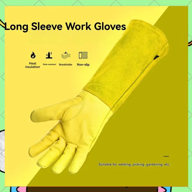 

Rose Pruning Gloves For Men And Women Long Thorn Proof Gardening Gloves Breathable Leather Best Garden Gift S-BAAQ