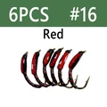 6 piezas talla 16 rojo