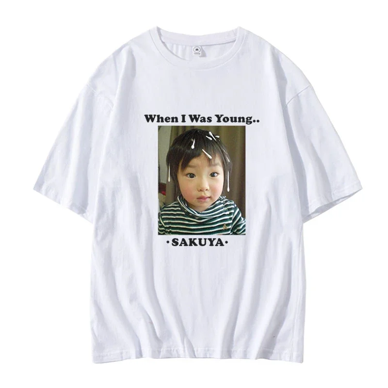 

2025 Summer New Concert When Young, The Same Loose Summer Fashion Men's and Women's T-shirt Short-sleeved Crew Neck Clothes