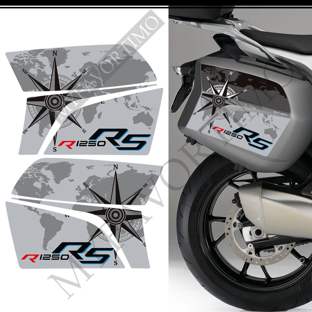 2018 2019 2020 2021 2022 오토바이 스티커 데칼 트렁크 수하물 Panniers 케이스 BMW R1250RS R 1250 RS R1250 용 엠블럼 로고