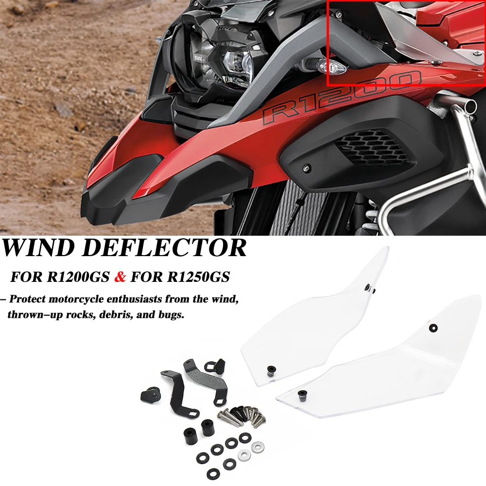 

New Motorcycle Windshield Wind Side Deflector Handshield Front wind deflector For BMW R1200GS LC Rallye Exclusive R1250GS HP