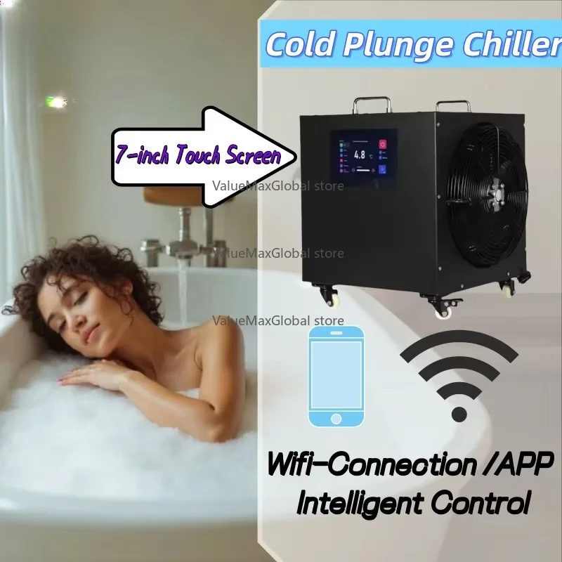 

Factory Direct 1HP R410A Water Chiller | 220V Dual-Temp System Cold Plunge for Ice Baths | Newly-Designed Pump Motor