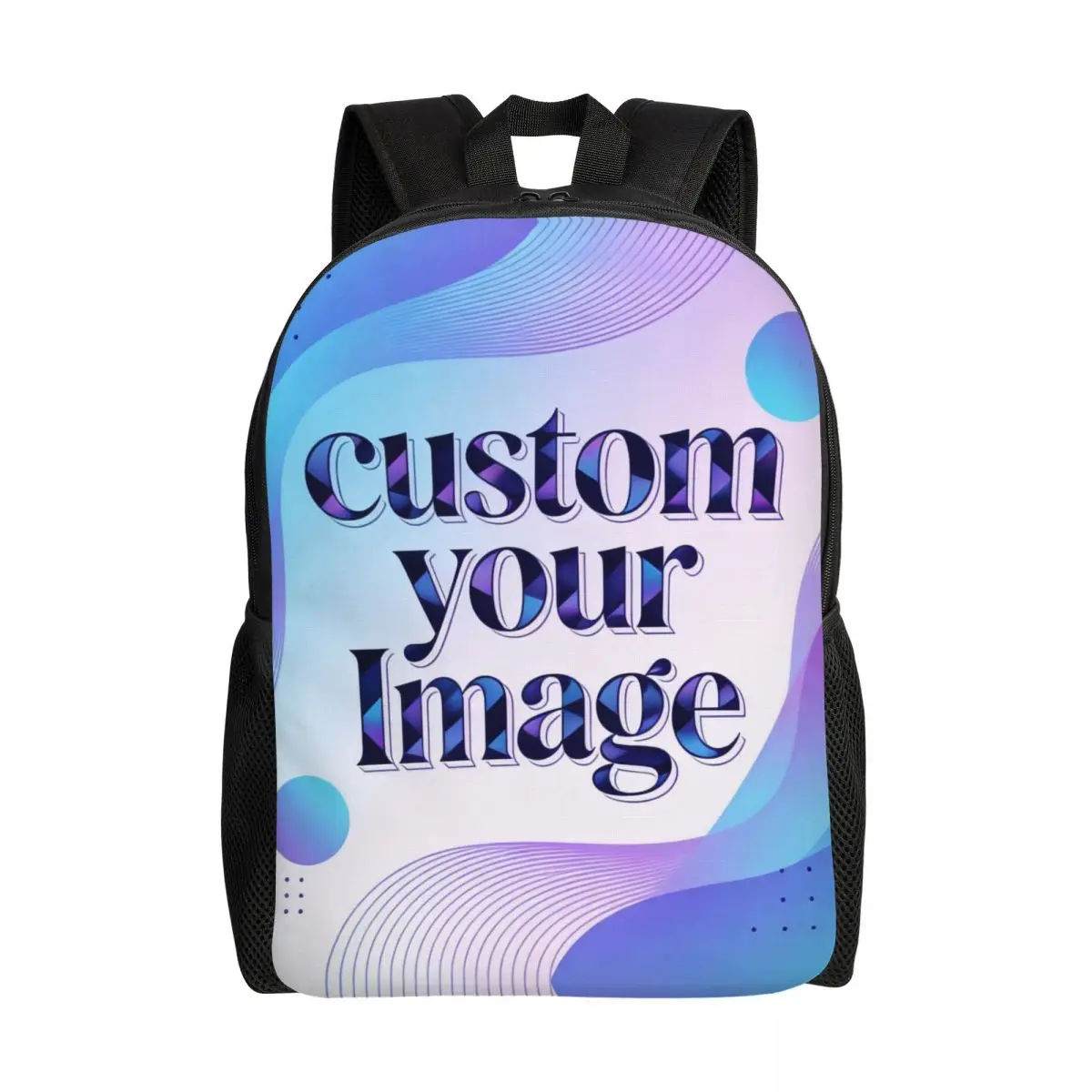 

Custom Your Photo Logo Text Backpacks Personalized Image College School Travel Bags Women Men Bookbag Fits 15 Inch Laptop