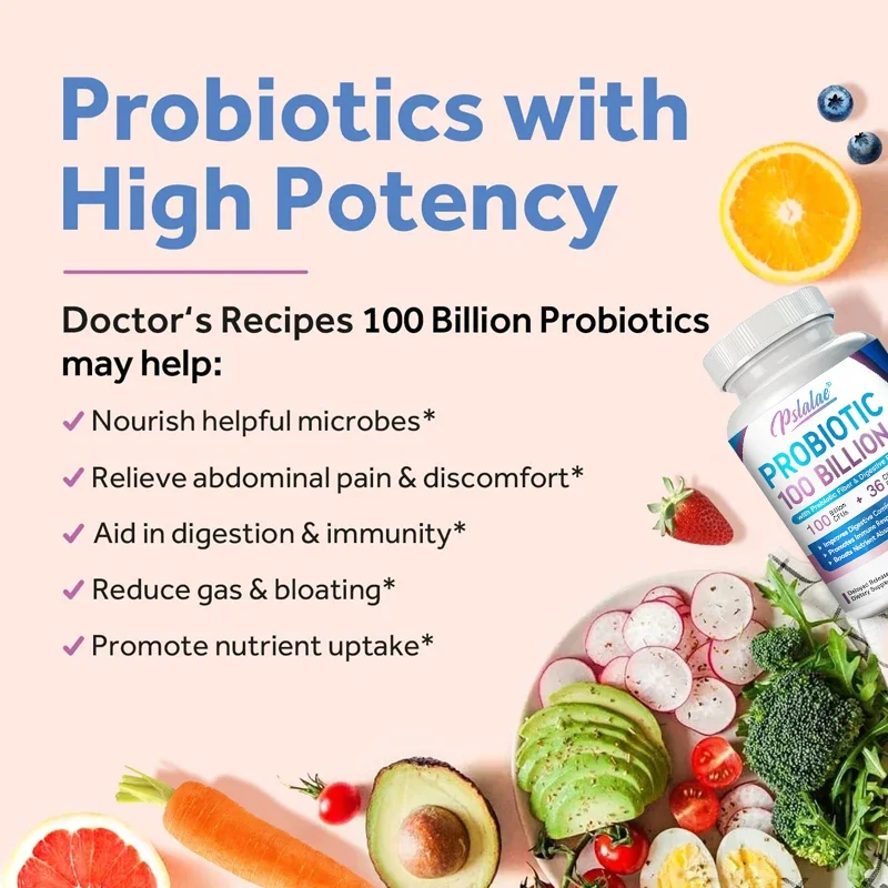 Probiotics 100 Billion - Supports Urinary Health, Promotes Digestive Regularity, and Balances Intestinal Bacteria