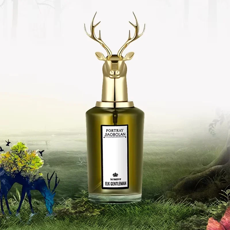 80ml Deer Woody Scent Original Men's Cologne Lasting Perfume Perfume Light Fragrance Fresh Fragrance Natural Passion Body Spray