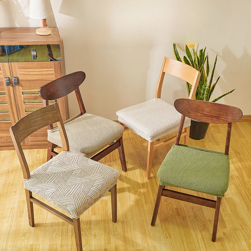 

Special-shaped Household Polar Fleece Thickened Elastic Universal Chair Cover Simple Dining Chair Seat Cover Chair Cover