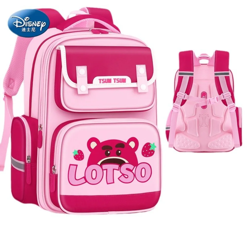 

Disney Lotso Backpack for Girls Elementary School Students High Beauty Large Capacity Reduced Burden Spinal Protection Backpack